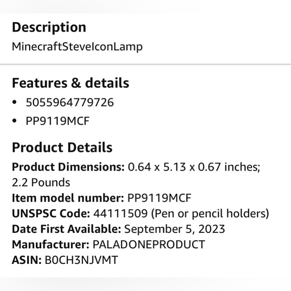 Minecraft Lamp - Picture 6 of 6